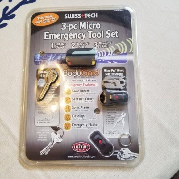 Swiss Tech 3 piece micro emergency tool set - Picture 1 of 2